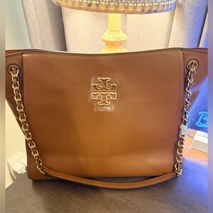 Luxury Brown Leather Tote Bag